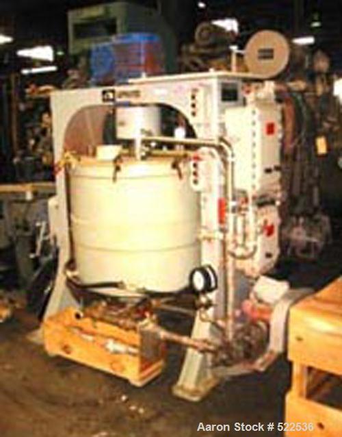 USED: Union Process attritor, model 100S, stainless steel constructionBowl is jacketed. Total capacity is 156 gallon. Has 20/6.75 hp twospeed XP motor, 460 volt, on base with 2 hp circulation pump.