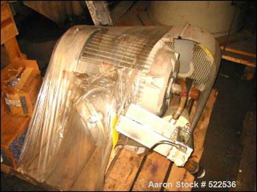 USED: Union Process attritor, model 100S, stainless steel constructionBowl is jacketed. Total capacity is 156 gallon. Has 20/6.75 hp twospeed XP motor, 460 volt, on base with 2 hp circulation pump.