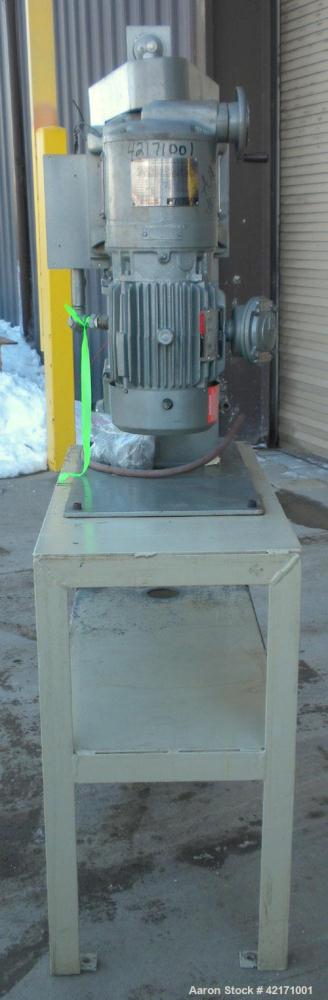 Used Union Process Intermittent Type Laboratory Batch Attritor Mill, Type 1 S, Size 1. Teflon lined tank, approximate 0.8 gallon working capacity, 1.5 total. 1 Gallon media volume. Carbon steel jacke...