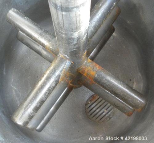 Used Union Process Intermittent Type Laboratory Batch Attritor Mill, Type B, Size 1S. 304 Stainless steel tank, approximate 0.8 gallon working capacity, 1.5 total. 1 Gallon media volume. Carbon steel...