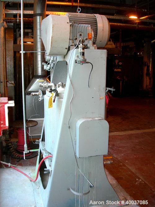 Used: Union Process Szegvari Intermitten Attritor, Type B, Size 30S. 24" x 27" jacketed stainless steel grinding chamber. 2" diameter shaft with 1" diameter carbon steel pins.(2) piece plastic cover....
