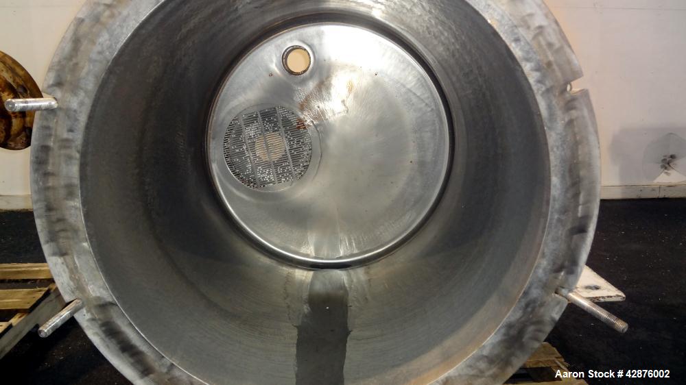 Used Union Process Szegvari Continuious Attritior Mill, Model Q100. 316 Stainless steel grinding chamber, 32" diameter x 32" deep. Flow rate 80 to 120 gallons per minute. Carbon Steel jacket rated 10...