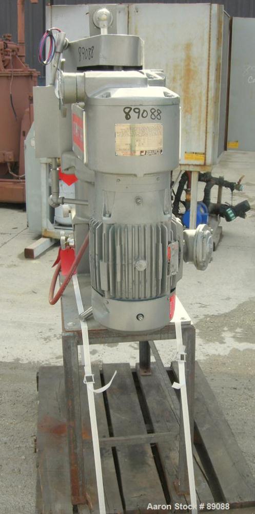 USED: Union Process laboratory batch Szegvari attritor mill, type 1S, size B, 304 stainless steel. Approximately 8" diameter x 8" deep (1.5 gallon) carbon steel jacketed mixing can, 2 piece cover. Ap...