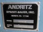 Used Andritz Sprout Bauer Mill, Type 245-36-48; 245-364B.  50 hp, 3/60/460V/1775 rpm.