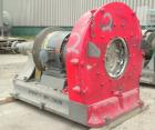 Used Sprout-Waldron Single Runner Attrition Mill, Type 36. Carbon Steel Housing with 446 stainless steel removable grinding plates. 19’’ Diameter front feed opening with (2) 35’’ wide roller feed, dr...