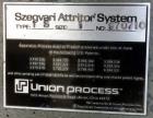 Used Union Process Attritor Szegvari, Type: 1S, Size:1 with Zirconium Oxide Lined Bowl. Attritor has a 2hp explosion proof Reeves drive, 240/480 volts, 3 PH, 60 HZ.