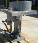Used Szegvari Attritor, Type 01HDT, Size 01. Requires an attritor shaft and 750 CC tank. Approximate .25 liter working capacity. Driven by a 1/4 hp, 3/60/208-230/460 volt, 1728 rpm varispeed motor, 3...