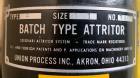 Used- Union Process Batch Type Attritor, Type B, Size 01.