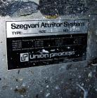 Used Stainless Steel Union Process Szegvari Attritor, Type 1S