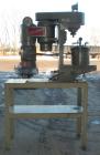 Used Union Process Intermittent Type Laboratory Batch Attritor Mill, Type 1 S, Size 1. Teflon lined tank, approximate 0.8 gallon working capacity, 1.5 total. 1 Gallon media volume. Carbon steel jacke...