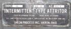 USED: Union Process type B, size 30S, intermittent attritor mill, carbon steel. 24
