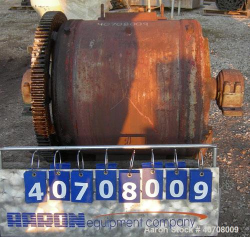Used Abbe Engineering Company Ball Mill, carbon steel. Approximately 30'' diameter x 30'' long non-lined, non-jacketed chamber. Approximate 14.7 cubic feet, 110 gallon capacity. Internal lifter bars....