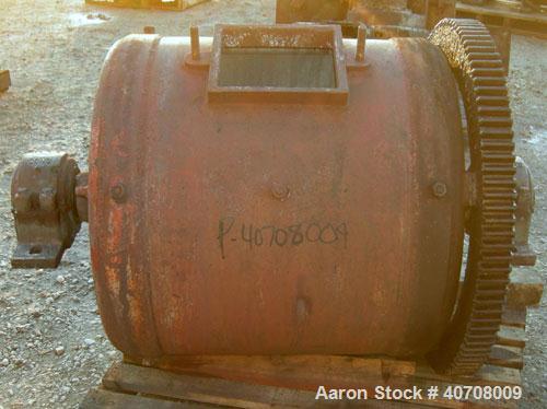 Used Abbe Engineering Company Ball Mill, carbon steel. Approximately 30'' diameter x 30'' long non-lined, non-jacketed chamber. Approximate 14.7 cubic feet, 110 gallon capacity. Internal lifter bars....
