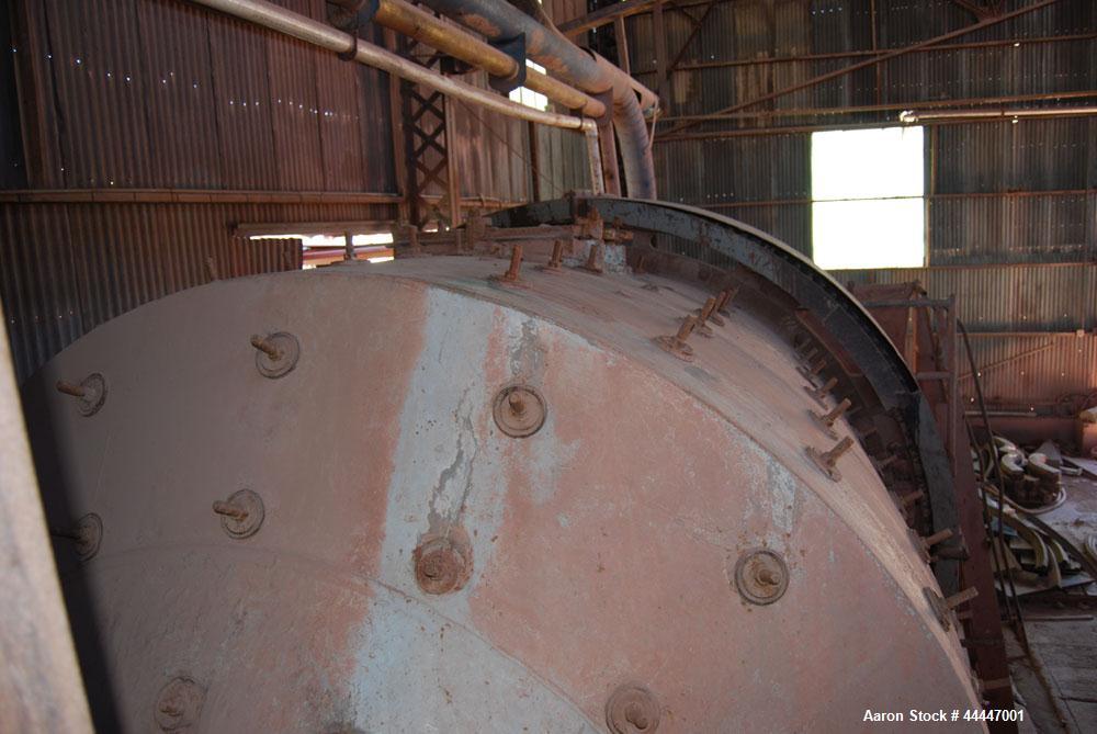 Used-Hardinge Ball Mill, 9', 300 hp motor.  Includes a spare motor, complete set of rubber liners, centrifugal pump.  Last r...