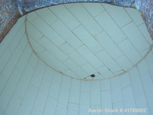Used Ball Mill, Brick Lined/Carbon Steel. Approximately 21" diameter x 32" straight side. Approximate 6.4 cubic foot capacity (47.95 gallon). 12 1/2" x 8 1/2" charge/ discharge with cover. Driven by ...