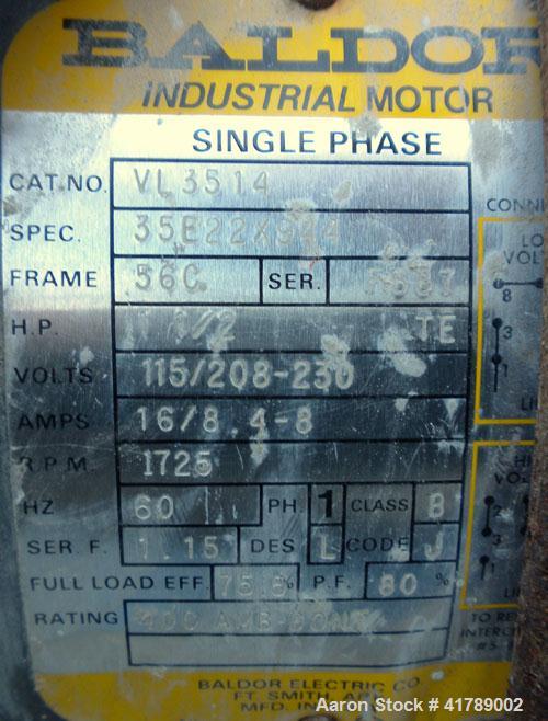 Used Ball Mill, Brick Lined/Carbon Steel. Approximately 21" diameter x 32" straight side. Approximate 6.4 cubic foot capacity (47.95 gallon). 12 1/2" x 8 1/2" charge/ discharge with cover. Driven by ...