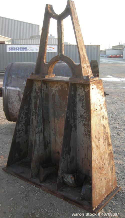 Used- Patterson Foundry Ball Mill, carbon steel. Approximately 40'' diameter x 48'' long non-lined jacketed chamber, rated i...