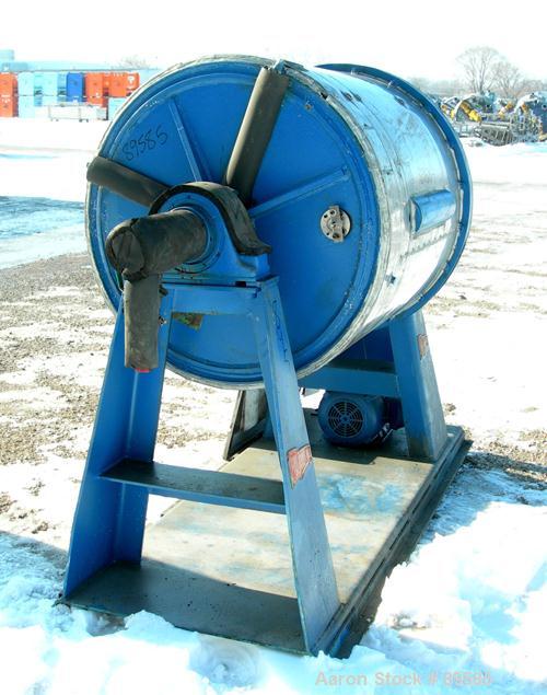 USED: Paul O Abbe ball mill, model 6BM. Carbon steel Teflon lined jacketed chamber. Internal rated atmos, jacket rated 40 ps...