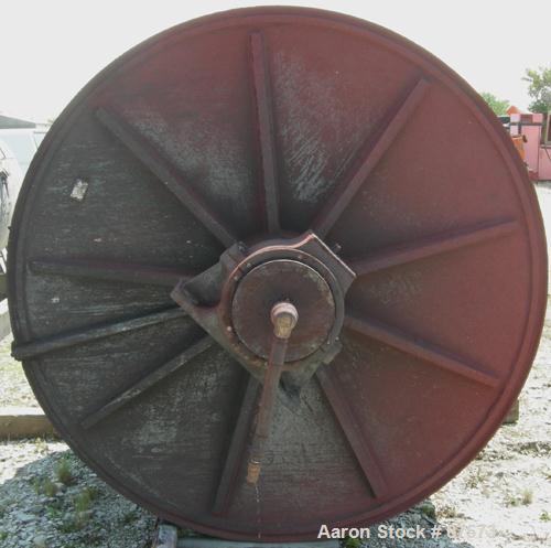 Used Paul O Abbe Ball Mill, Model BM-1. Carbon steel jacketed chamber, non-lined. 72" Diameter x 60" long, 1057 total gallon capacity. 12" x 14" Charge port, no cover, 3" liquid discharge. Unit gear ...