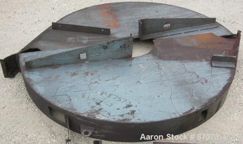 Used Paul O Abbe Ball Mill, Model BM-1. Carbon steel jacketed chamber, non-lined. 72" Diameter x 60" long, 1057 total gallon capacity. 12" x 14" Charge port, no cover, 3" liquid discharge. Unit gear ...