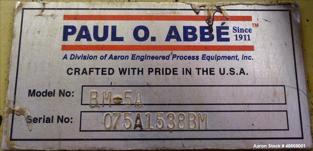 Used Paul O. Abbe Ball Mill, Model BM-5A.