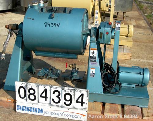 USED: Paul O Abbe ball mill, model BM-8. 18" diameter x 24" long inside shell. Cylinder material abrasion resistant steel. Fully welded lifter bars. Total mill volume 26 gallons. Free flowing cooling...
