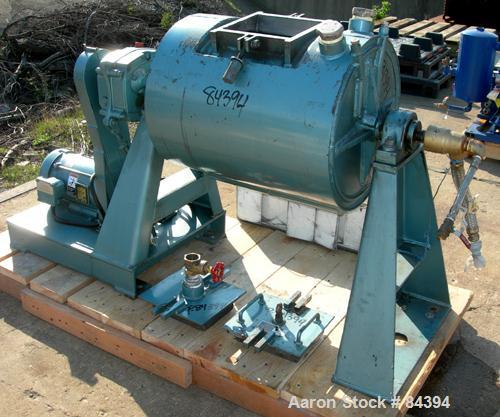 USED: Paul O Abbe ball mill, model BM-8. 18" diameter x 24" long inside shell. Cylinder material abrasion resistant steel. Fully welded lifter bars. Total mill volume 26 gallons. Free flowing cooling...