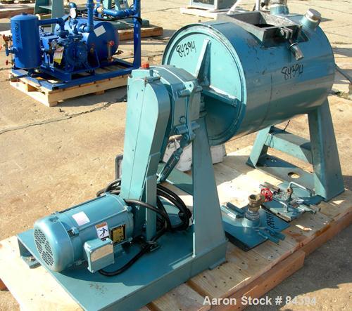 USED: Paul O Abbe ball mill, model BM-8. 18" diameter x 24" long inside shell. Cylinder material abrasion resistant steel. Fully welded lifter bars. Total mill volume 26 gallons. Free flowing cooling...