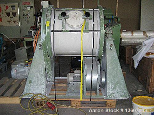 Used-Welte Mahltechnik ball mill, type WPM 200-S-2. Material of construction is ceramic on product contact parts including b...