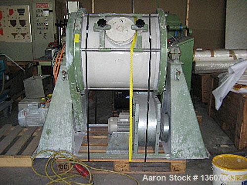 Used Welte Mahltechnik ball mill, type WPM 200-S-2. Material of construction is ceramic on product contact parts including balls. Total capacity is 66 gallon (250 liter), working capacity is 53 gallo...
