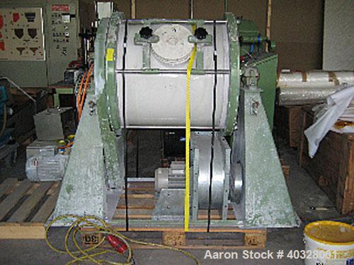 Used-Welte Mahltechnik ball mill, type WPM200-S-2. Material of construction is ceramic on product contact parts including ba...
