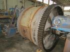 Used Patterson Ball Mill. 6 diameter x 5 wide steel lined ball mill with cooling jacket and dry grinding discharge shroud. Complete with motor, operational controls with timer, stands and discharge c...