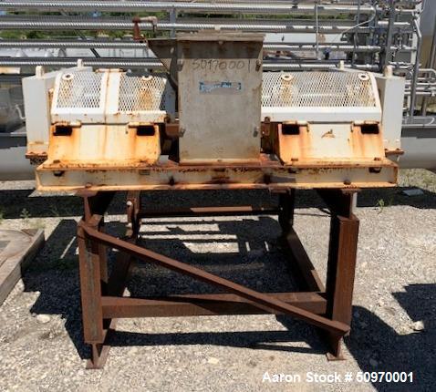 Used Stedman Cage Mill, Model A-18H9, Stainless steel.  Hammer Mill