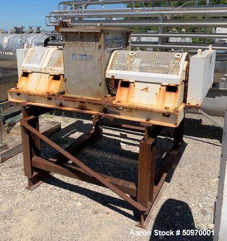 Used Stedman Cage Mill, Model A-18H9, Stainless steel.  Hammer Mill
