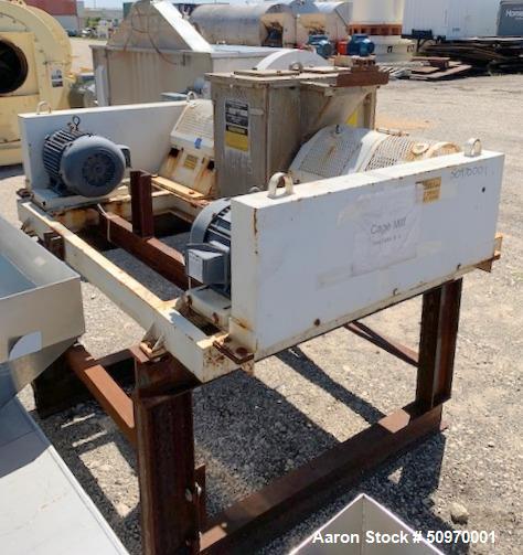 Used Stedman Cage Mill, Model A-18H9, Stainless steel.  Hammer Mill