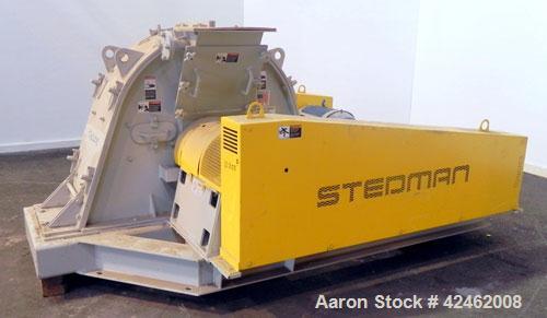 Unused- Stedman F Series Multi-Row Cage Mill Crusher, Model F-36D10-47X, Carbon Steel. (2) Row design, 4’’ pin diameter. Large outer cage driven by a 50 hp, 3/60/208-230/460 volt, 1770 rpm motor, sma...