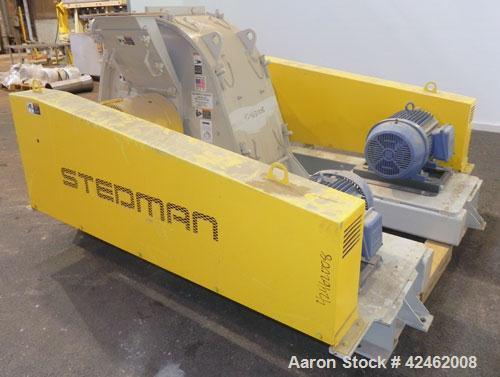 Unused- Stedman F Series Multi-Row Cage Mill Crusher, Model F-36D10-47X, Carbon Steel. (2) Row design, 4’’ pin diameter. Large outer cage driven by a 50 hp, 3/60/208-230/460 volt, 1770 rpm motor, sma...