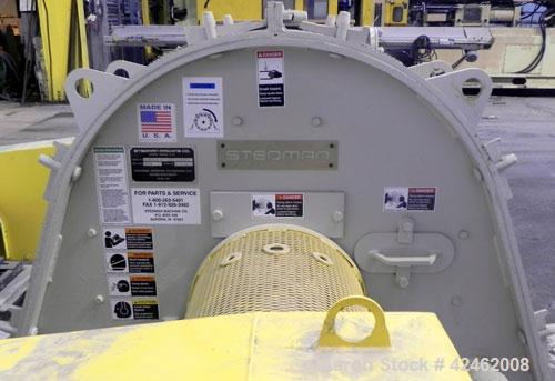 Unused- Stedman F Series Multi-Row Cage Mill Crusher, Model F-36D10-47X, Carbon Steel. (2) Row design, 4’’ pin diameter. Large outer cage driven by a 50 hp, 3/60/208-230/460 volt, 1770 rpm motor, sma...