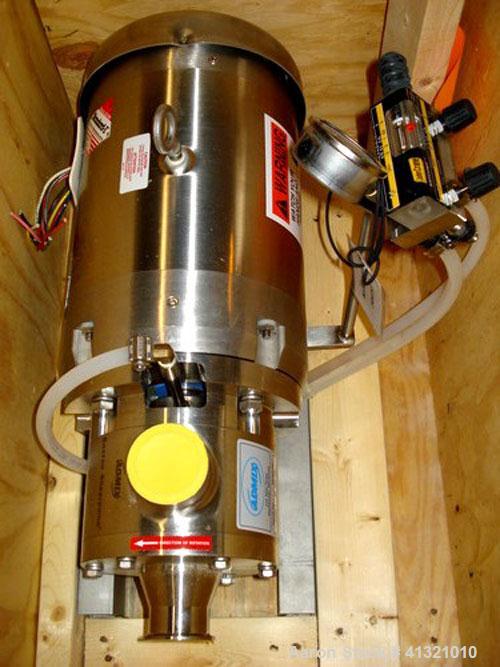 Unsed- Admix Inline High Shear Pump, Model BSP 24C, 316 Stainless Steel. Approximately 10 to 30 gallons per minute capacity, tip speed 41 feet per second. 2.4" diameter single head rotor with 2 rows ...