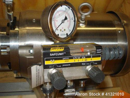 Unsed- Admix Inline High Shear Pump, Model BSP 24C, 316 Stainless Steel. Approximately 10 to 30 gallons per minute capacity, tip speed 41 feet per second. 2.4" diameter single head rotor with 2 rows ...