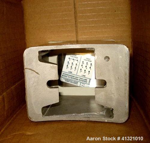 Unsed- Admix Inline High Shear Pump, Model BSP 24C, 316 Stainless Steel. Approximately 10 to 30 gallons per minute capacity, tip speed 41 feet per second. 2.4" diameter single head rotor with 2 rows ...