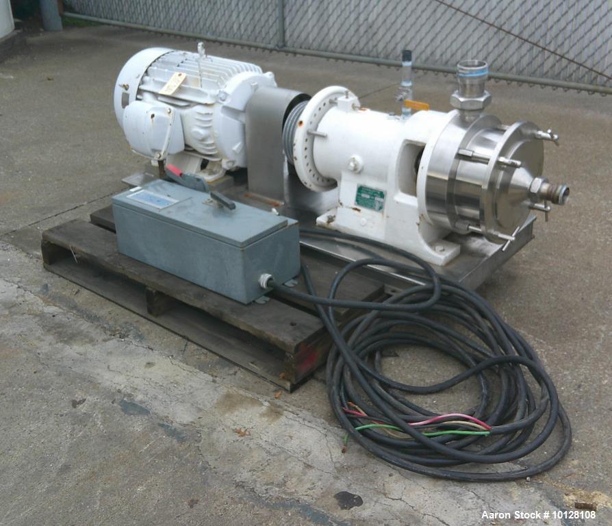 Used Charlotte SD-40 Stainless Steel Inline Colloid Mill | 40 HP High Shear Milling System