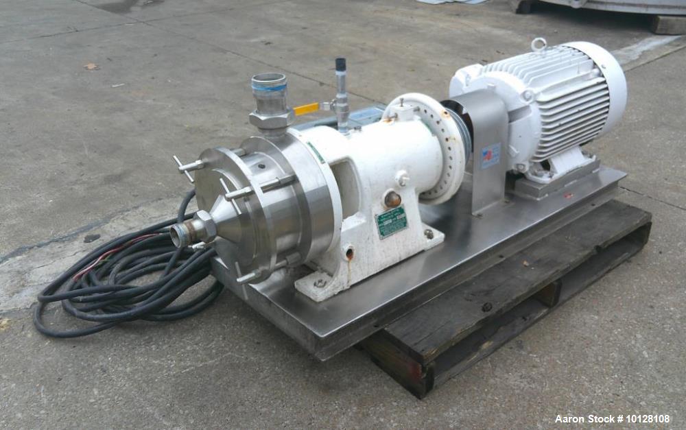 Used Charlotte SD-40 Stainless Steel Inline Colloid Mill | 40 HP High Shear Milling System