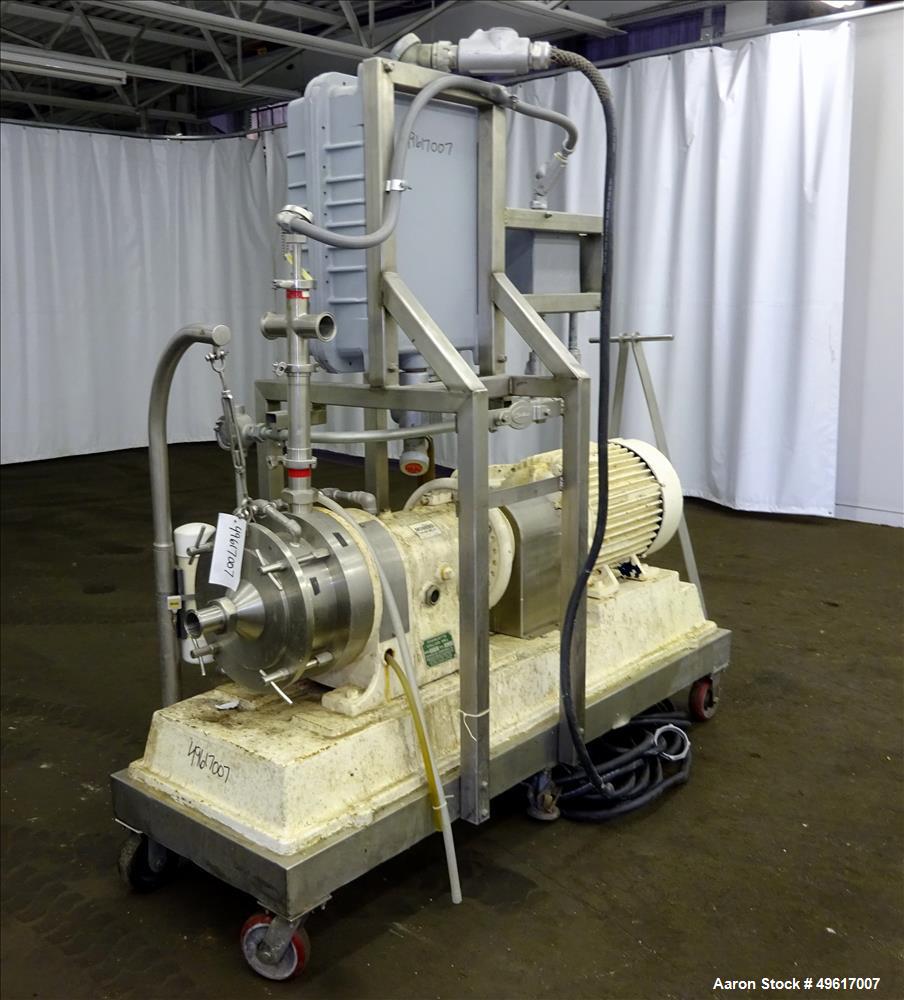 Used Charlotte Colloid Mill, Model SD 40, 316 Stainless Steel.