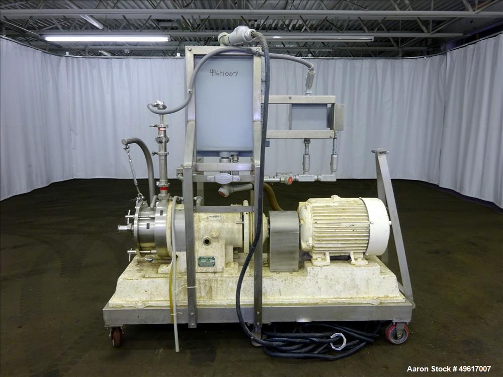 Used Charlotte Colloid Mill, Model SD 40, 316 Stainless Steel.