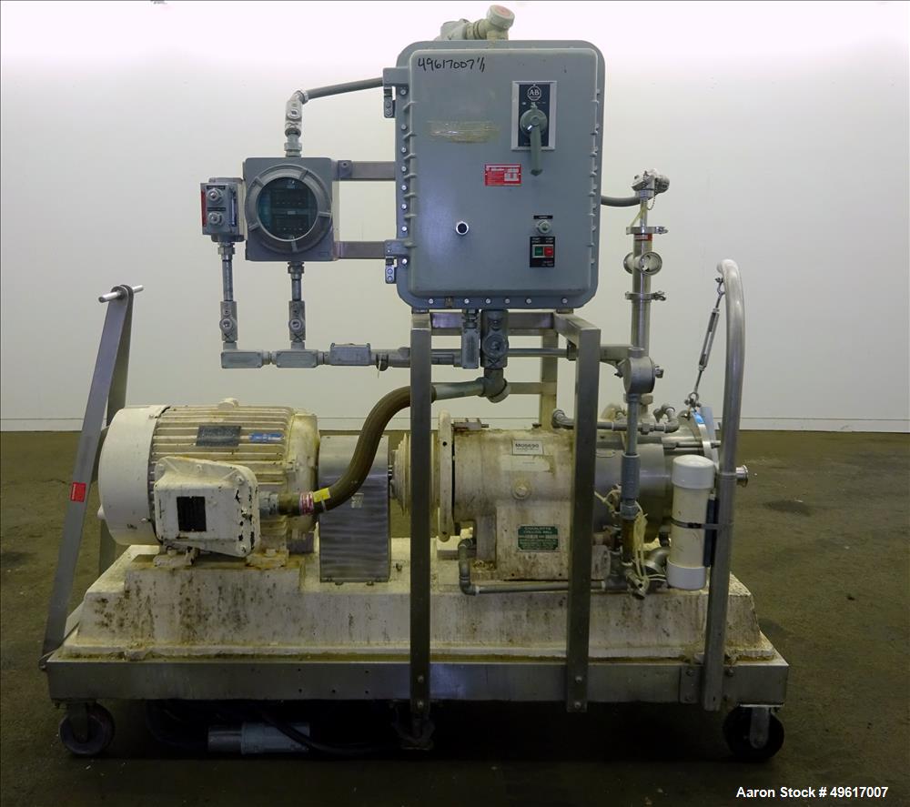 Used Charlotte Colloid Mill, Model SD 40, 316 Stainless Steel.