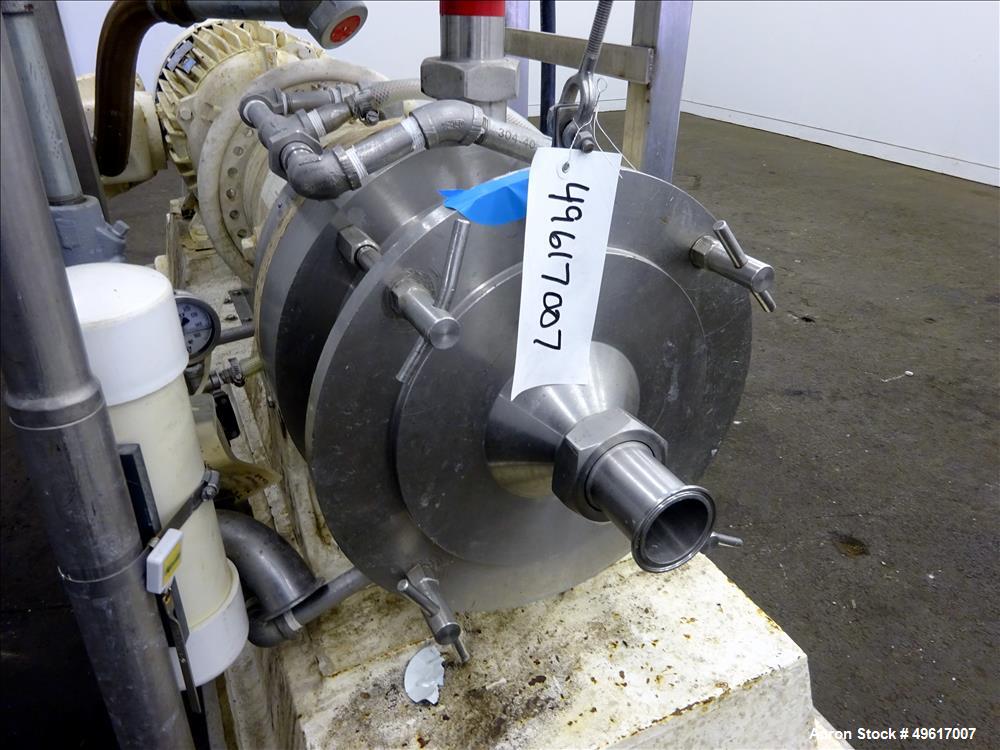 Used Charlotte Colloid Mill, Model SD 40, 316 Stainless Steel.