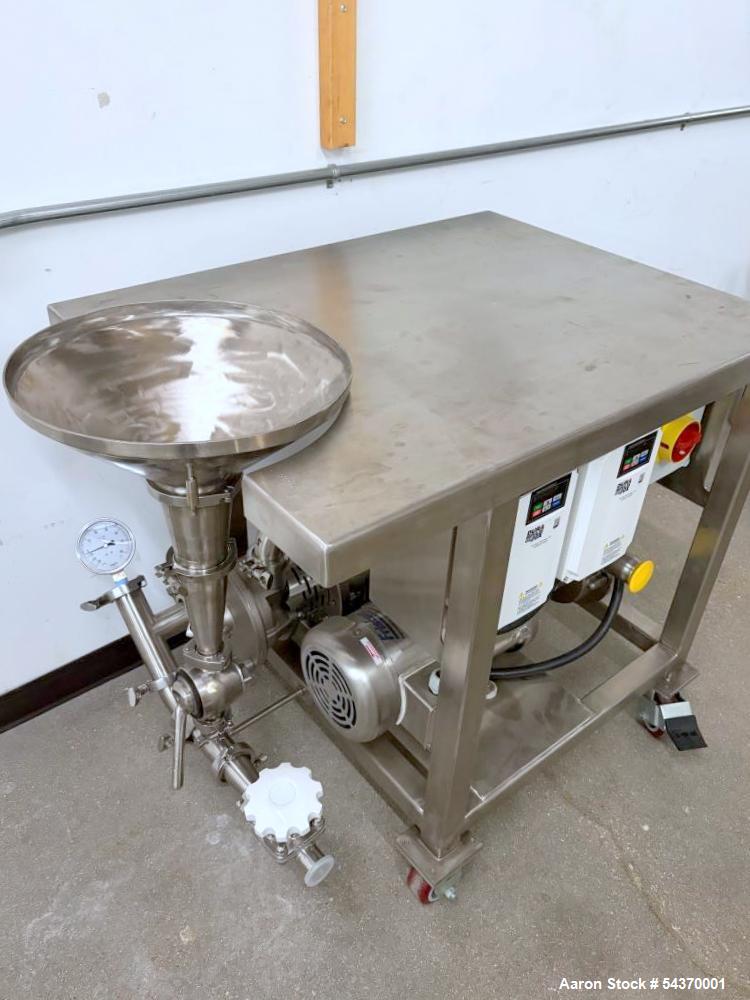 Unused Fristam Model 25-53 Powder Blending System – 300 lb/min Induction, 150 GPM, Stainless Steel