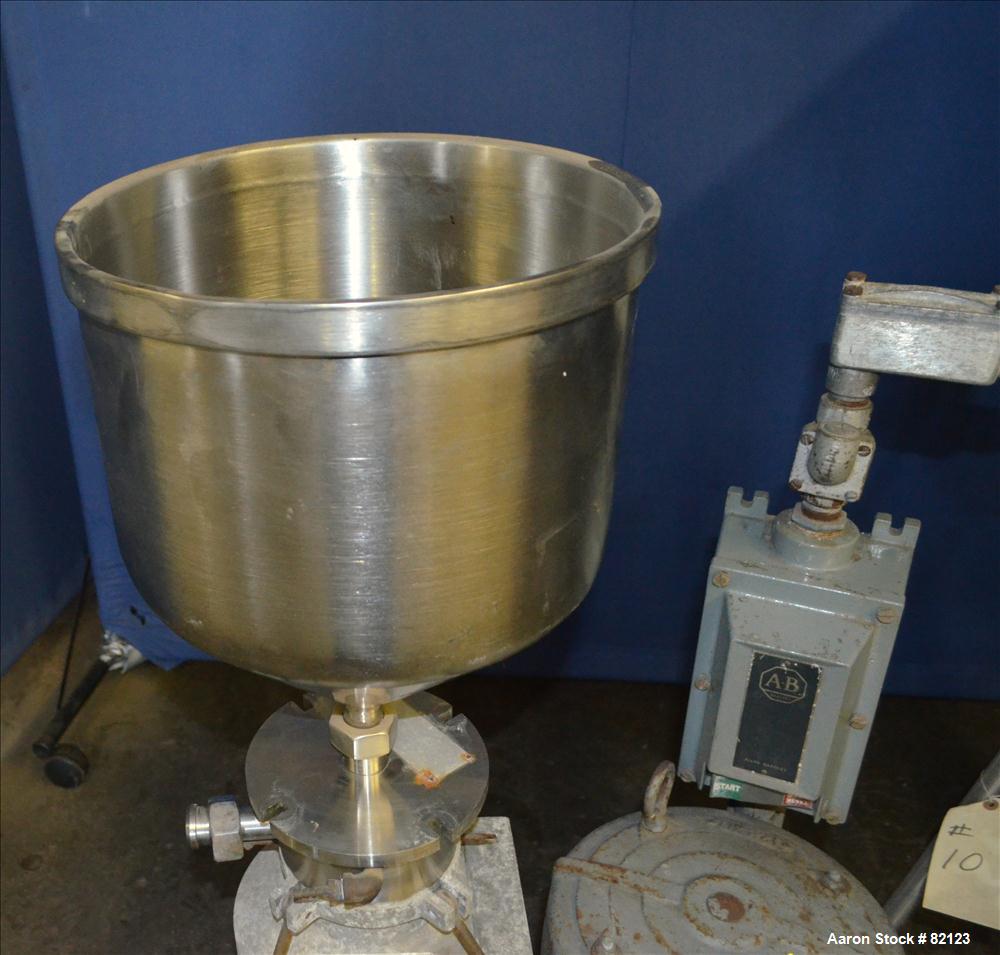 Used Stainless Steel Greerco Vertical Colloid Mill, Model W250V-B-80