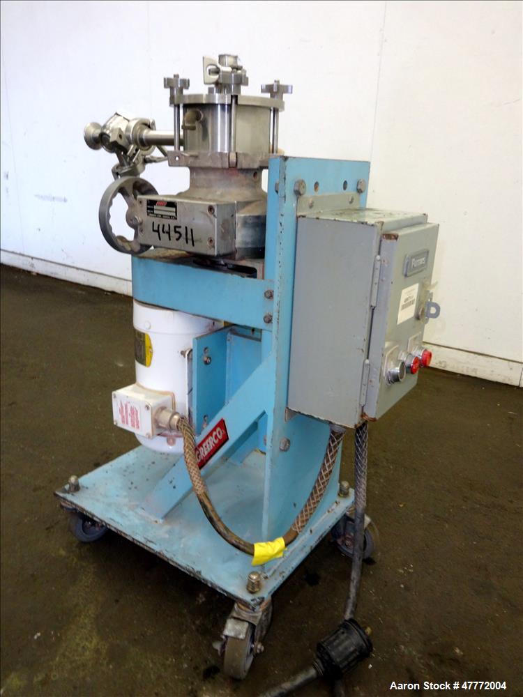 Used Greerco Vertical Colloid Mill, Model W250VB